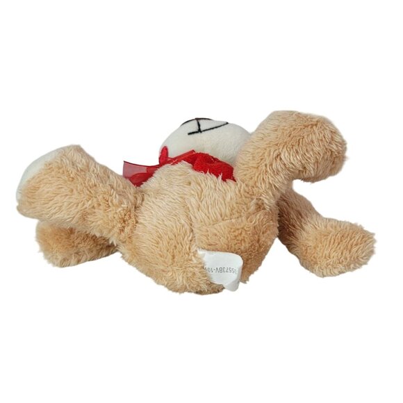 2/$15 Valentine's Day Hug Me Classic Bear Plush Brown 7" Embroider Heart Smiling - Picture 7 of 10